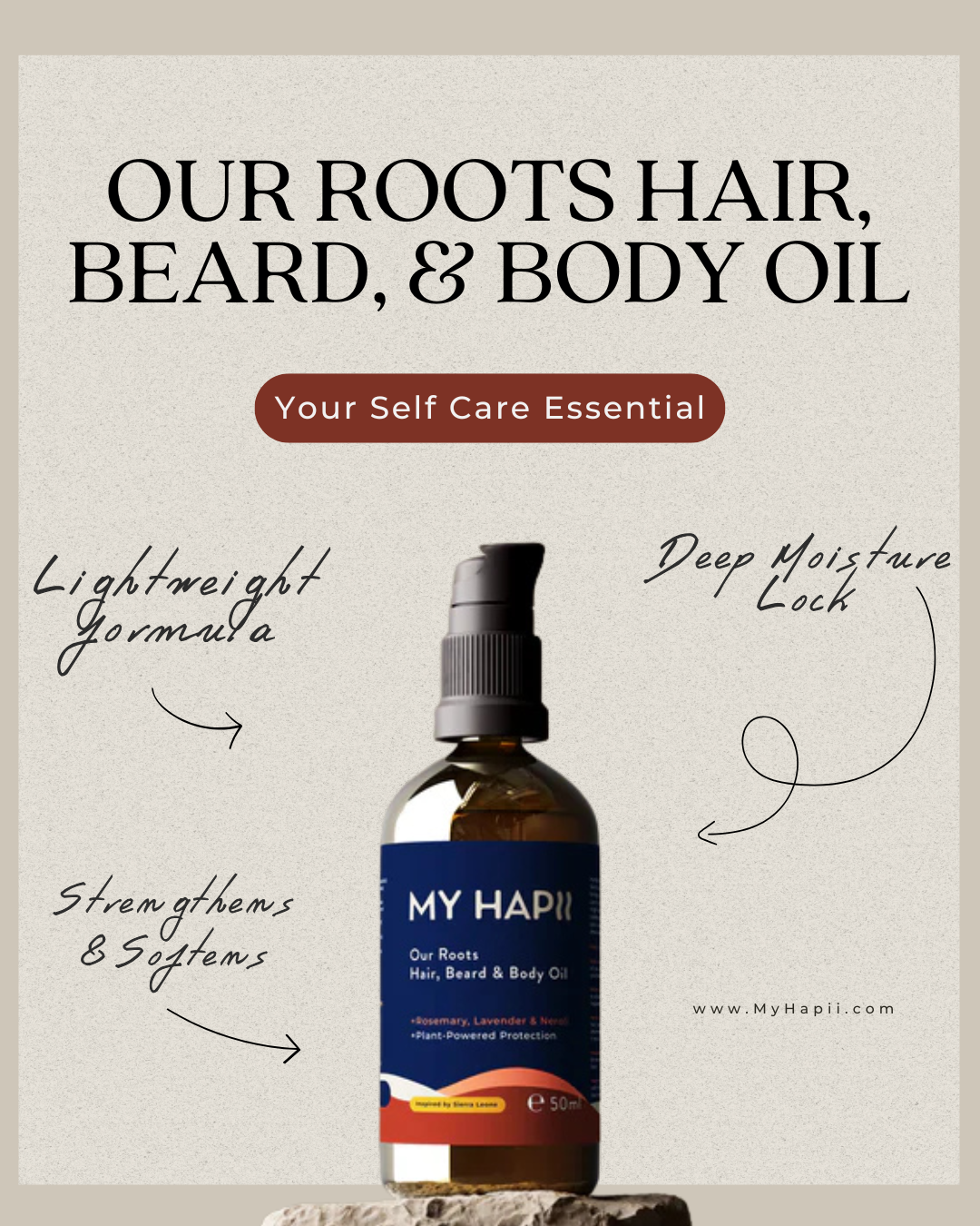 Our Roots - Hair, Beard & Body Oil (Original Scent)